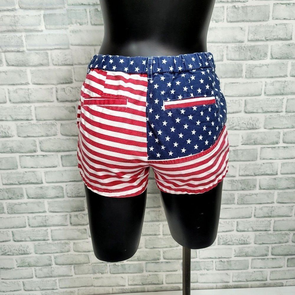 Chubbies Womens S The Miss 'Mericas 2.0 American Flag‎ Shorts July 4th Patriotic - Picture 3 of 7